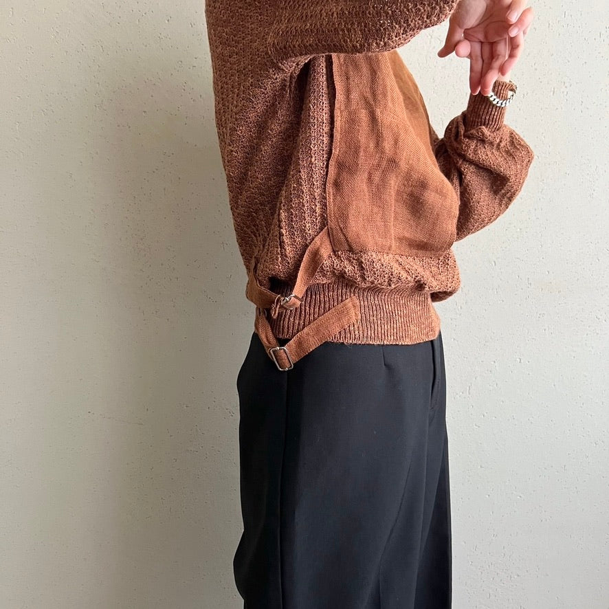 80s EURO Design Knit Top