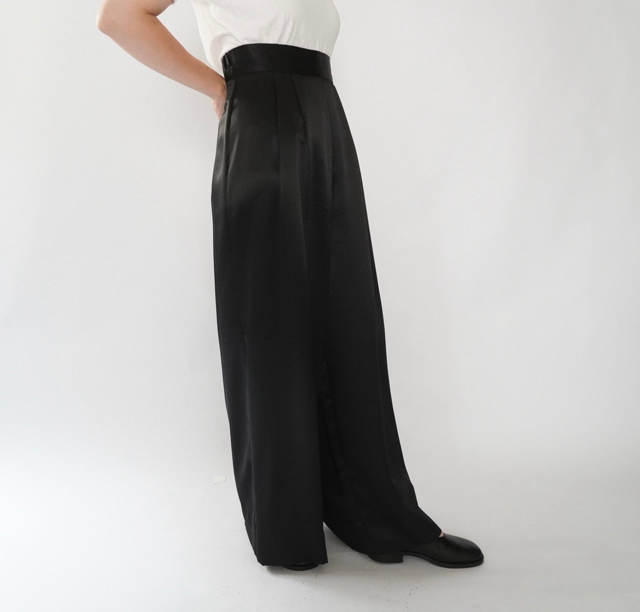 90s Black Wide Pants