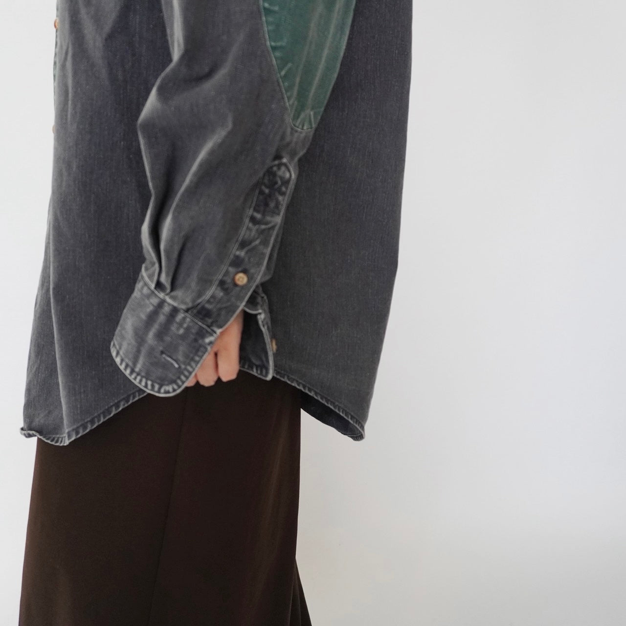 90s Two Tone Cotton Shirt