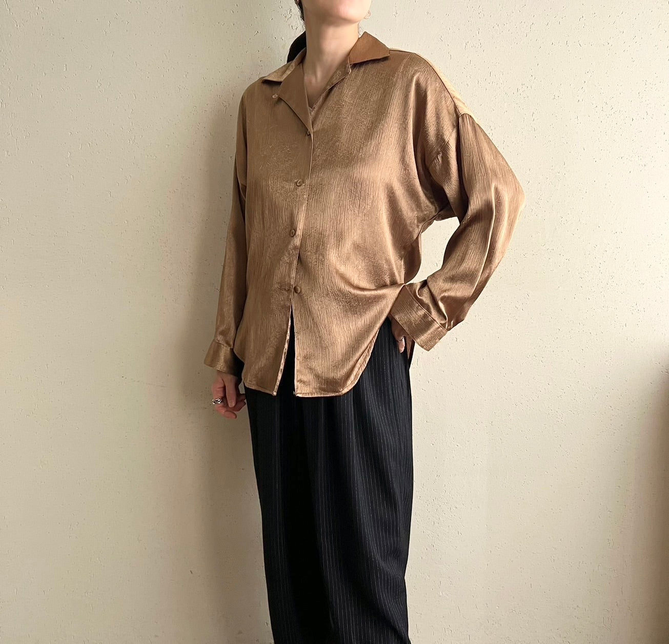 80s Shiny Shirt Made in USA