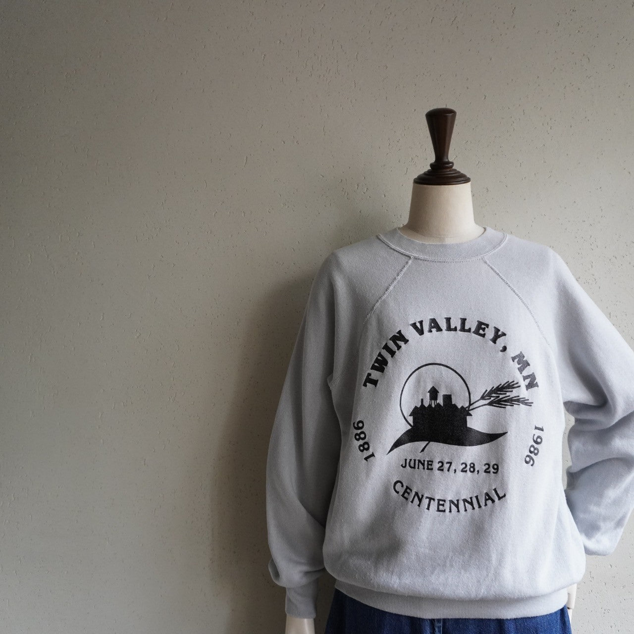 80s Printed Sweater Made in USA