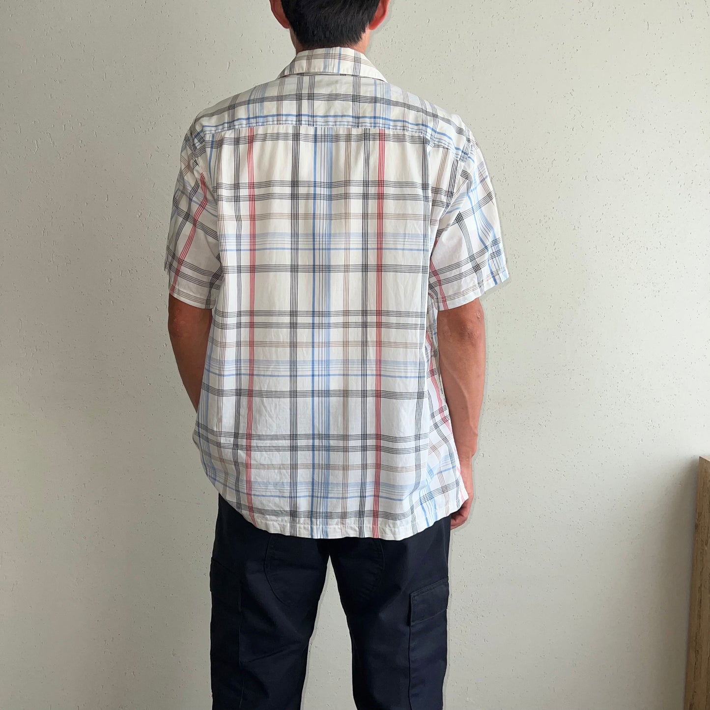 50s "ARROW" Plaid Shirt Made in USA