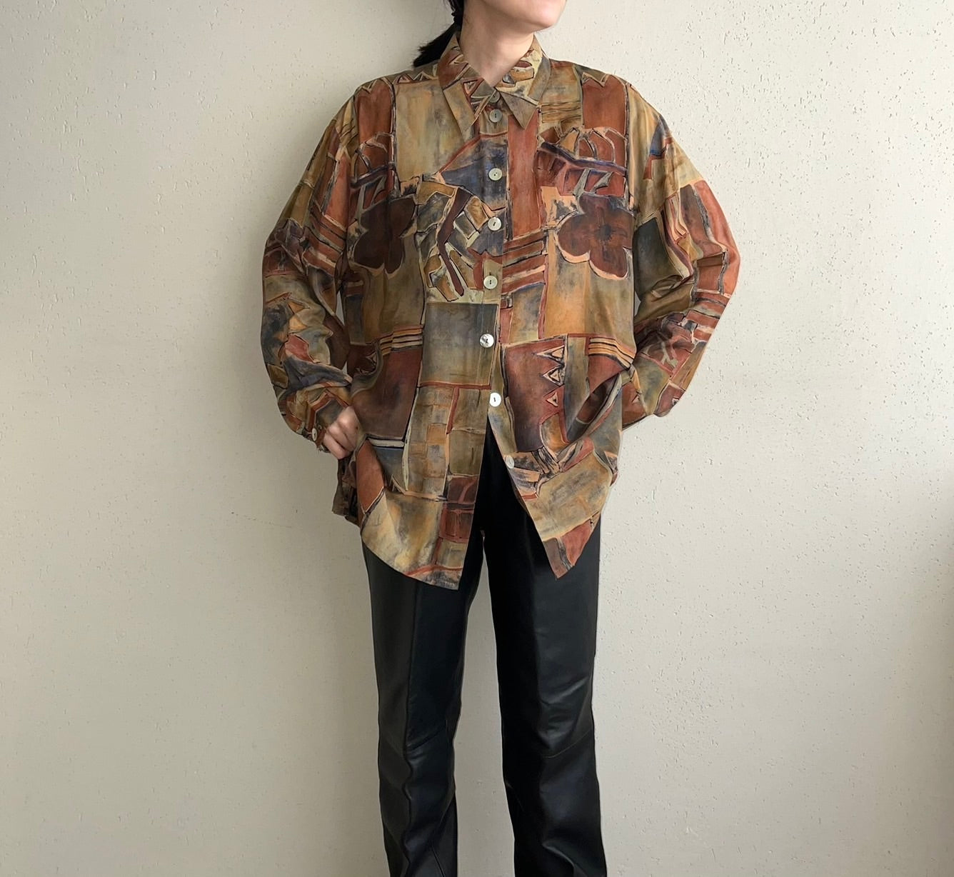 90s EURO Pattern Shirt