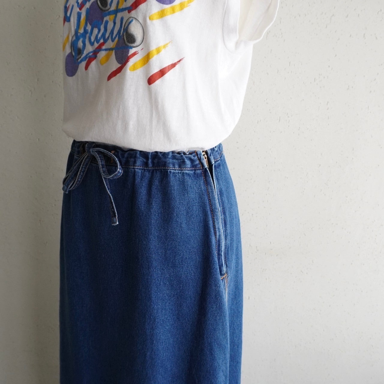 90s Denim Maxi Skirt