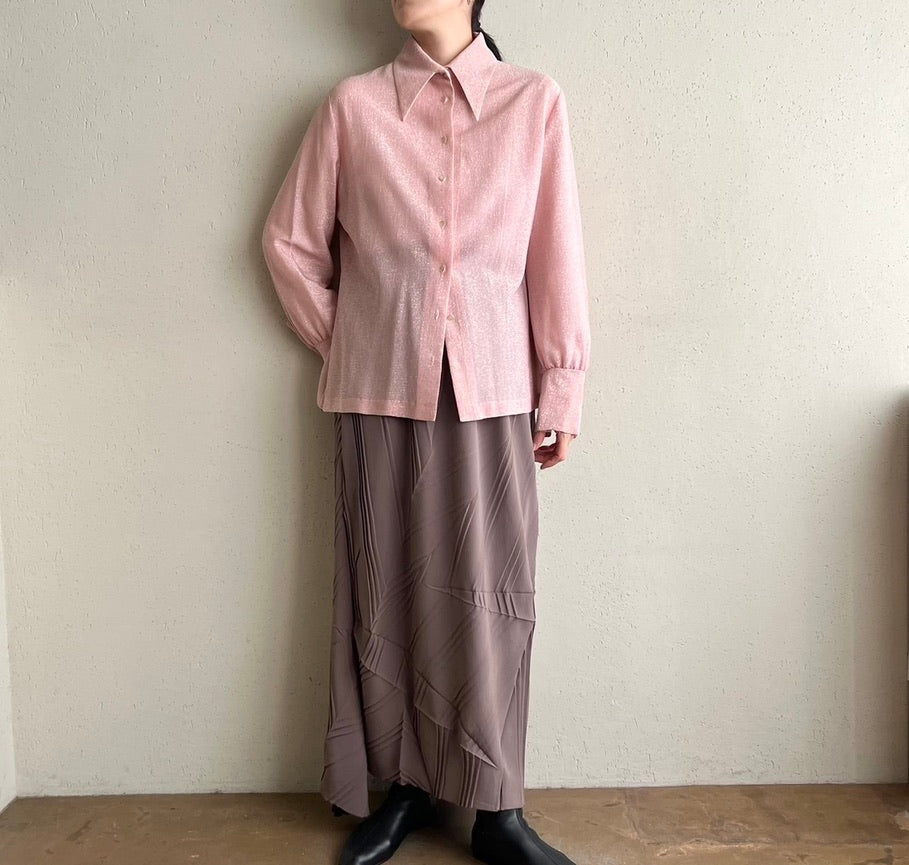 70s Glitter Pink Shirt