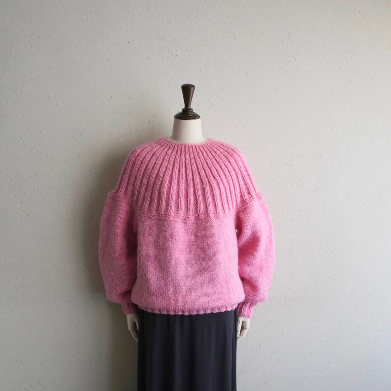 80s Ribbed Design Knit