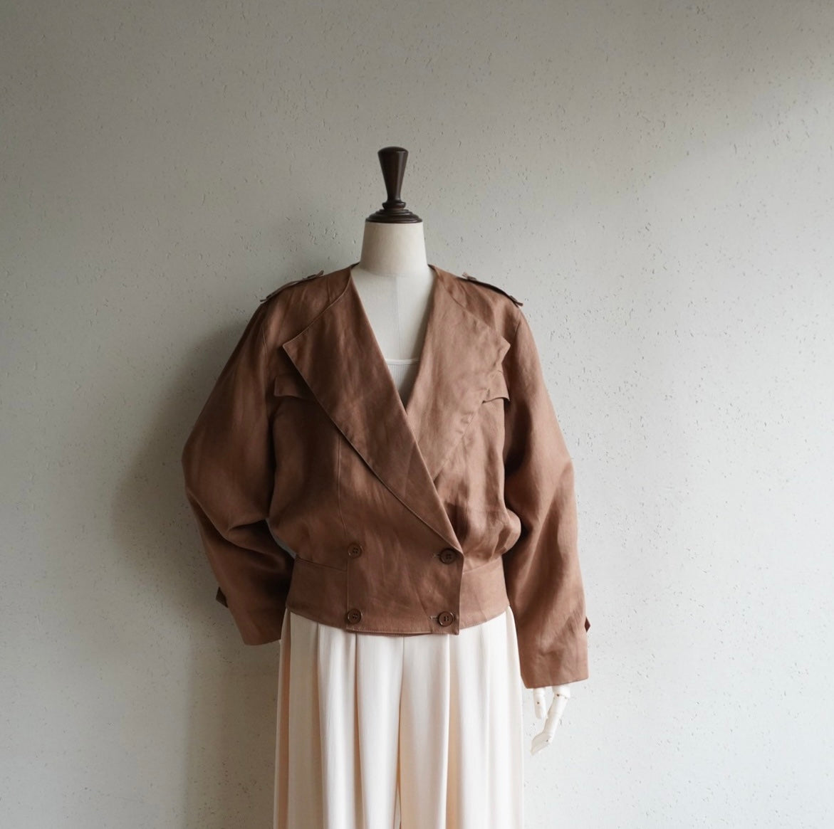 80s Linen Jacket Made in Italy