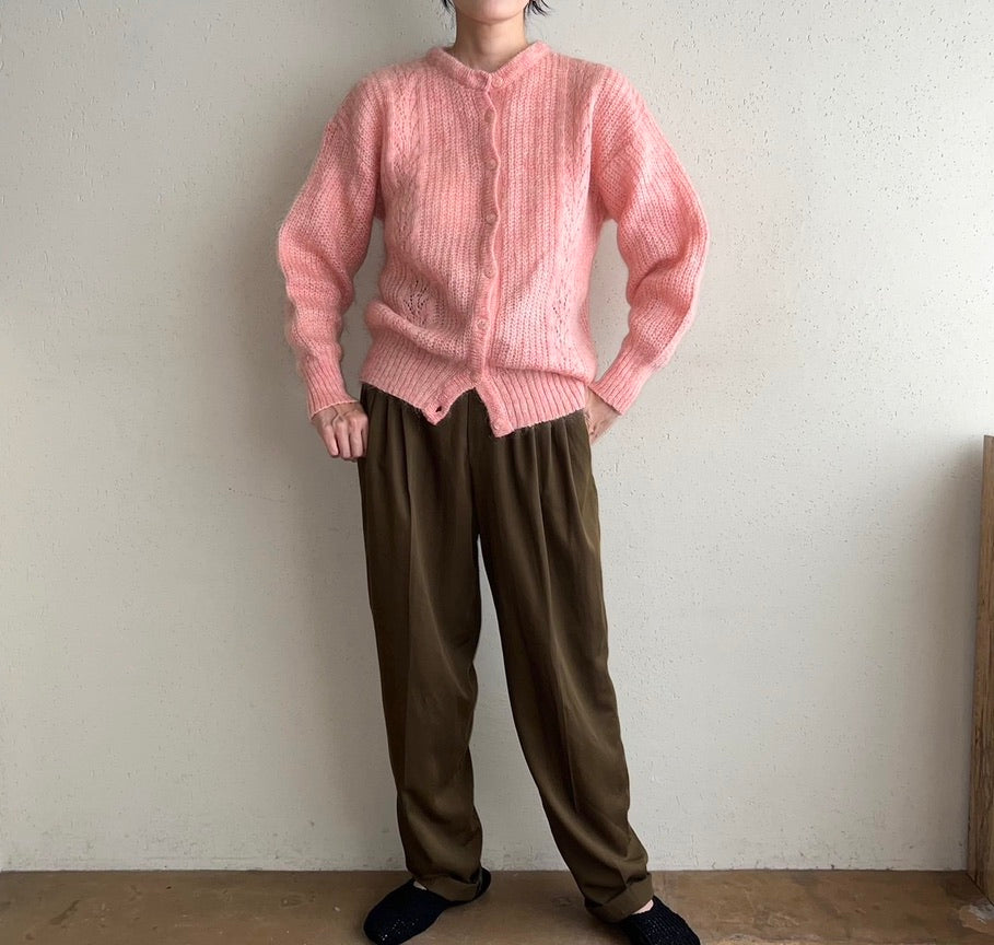 90s Mohair Knit Cardigan Made in Britain