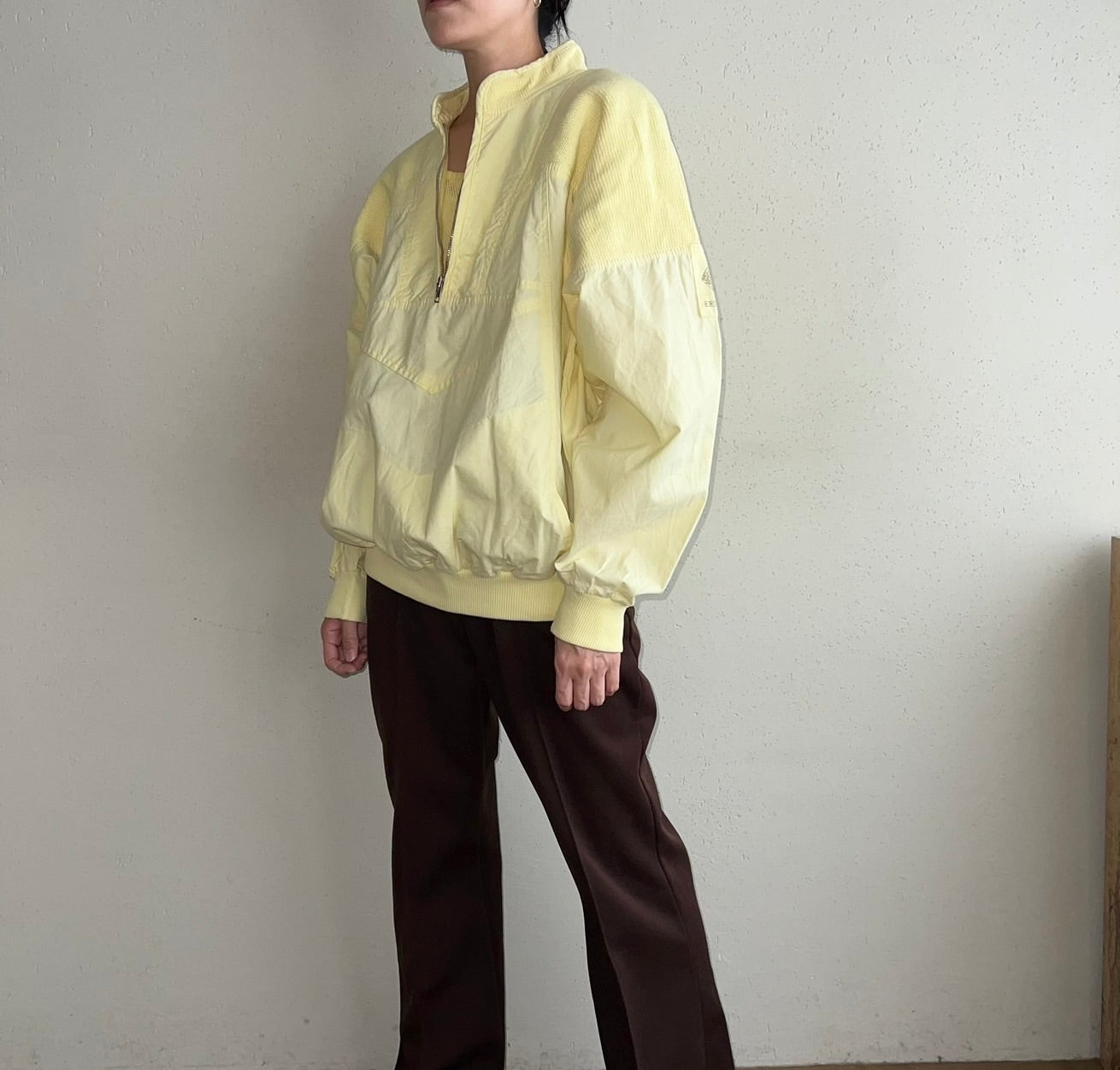90s EURO Zipped Cotton Top