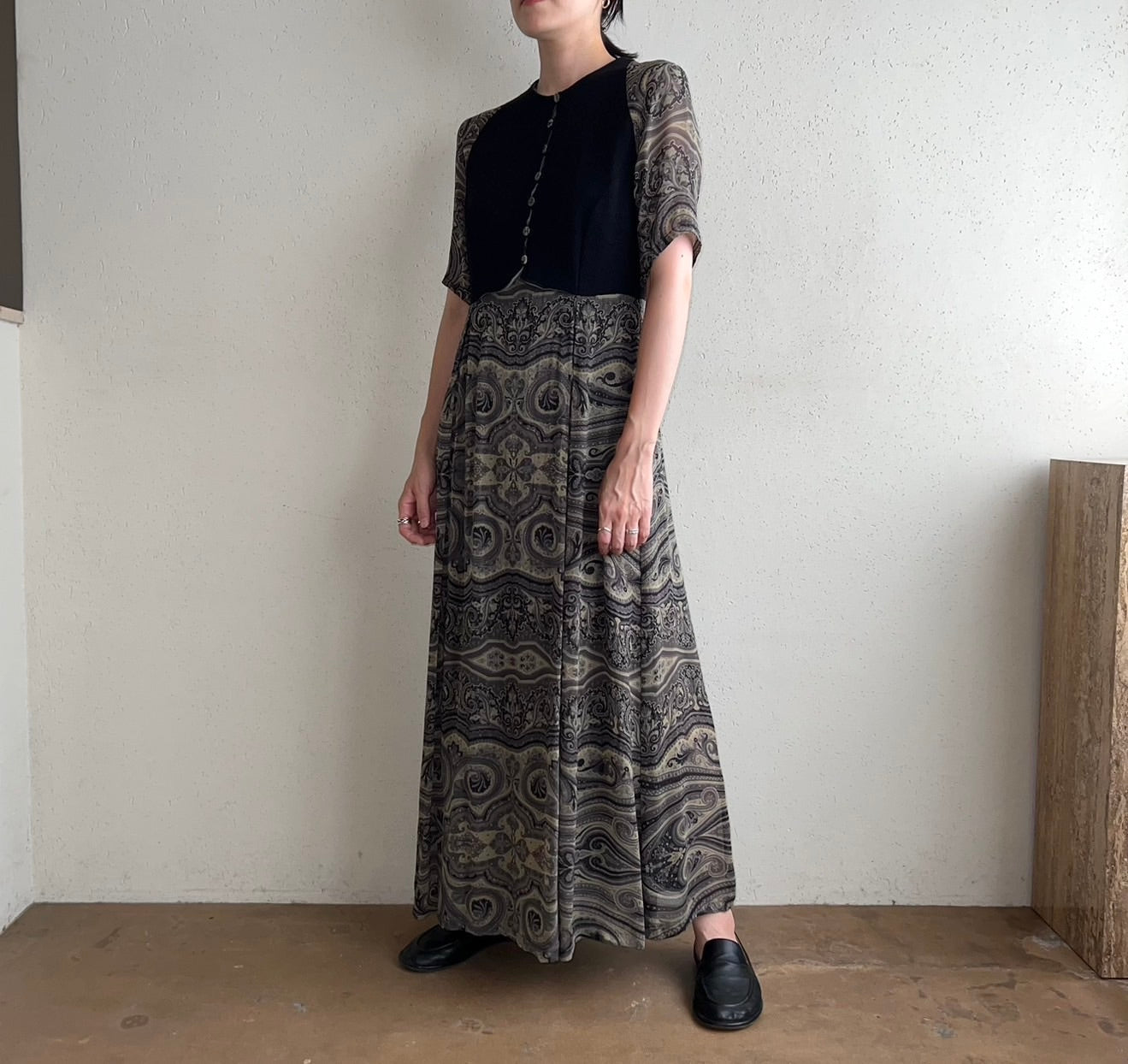 90s Rayon Dress Made in Italy