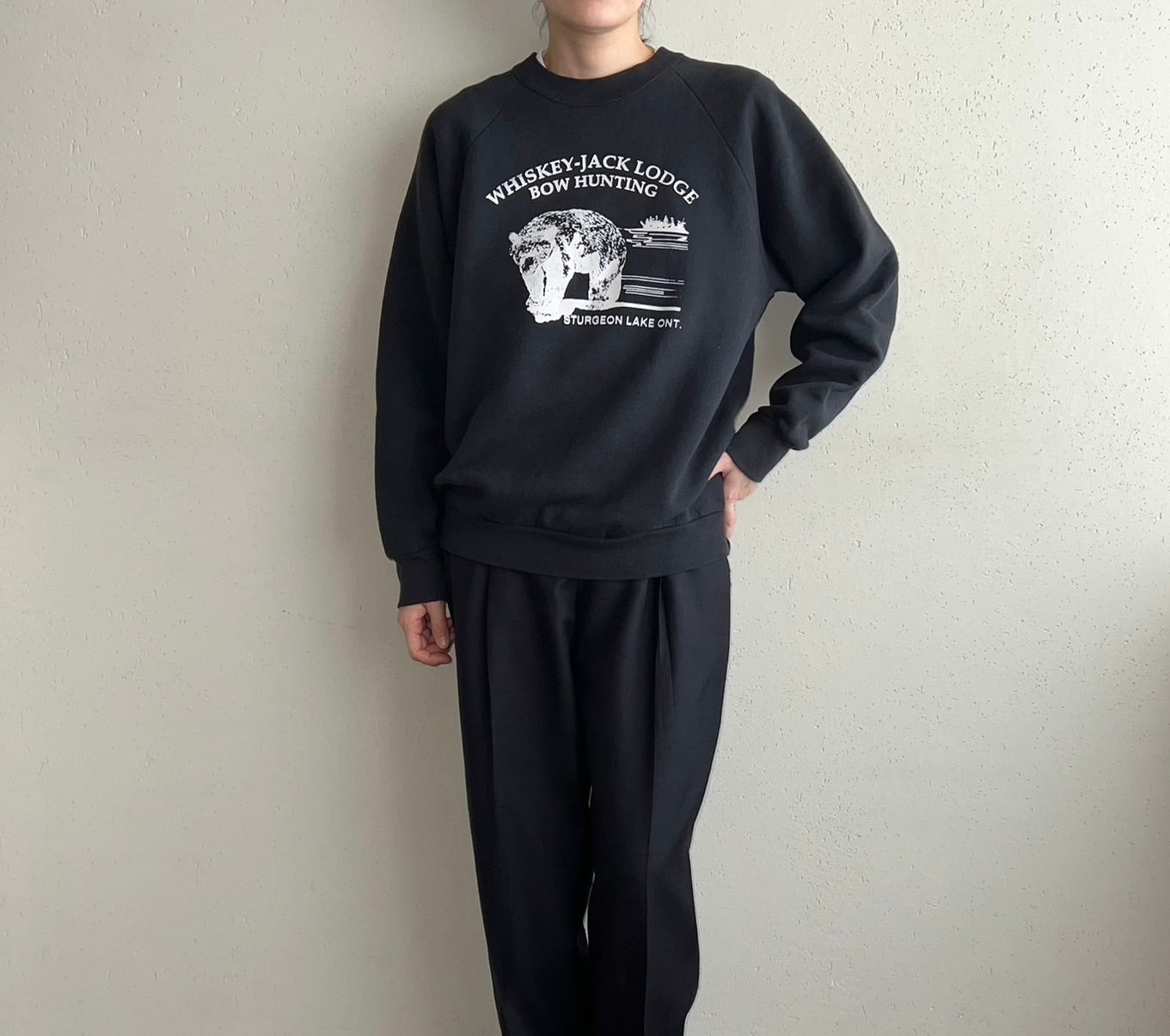90s Printed Sweater Made in USA
