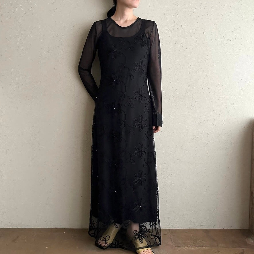 90s Lace Design Dress