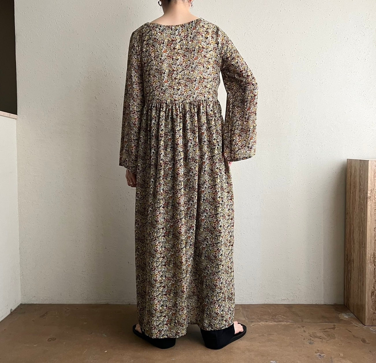 80s Printed Dress Made in New Zealand