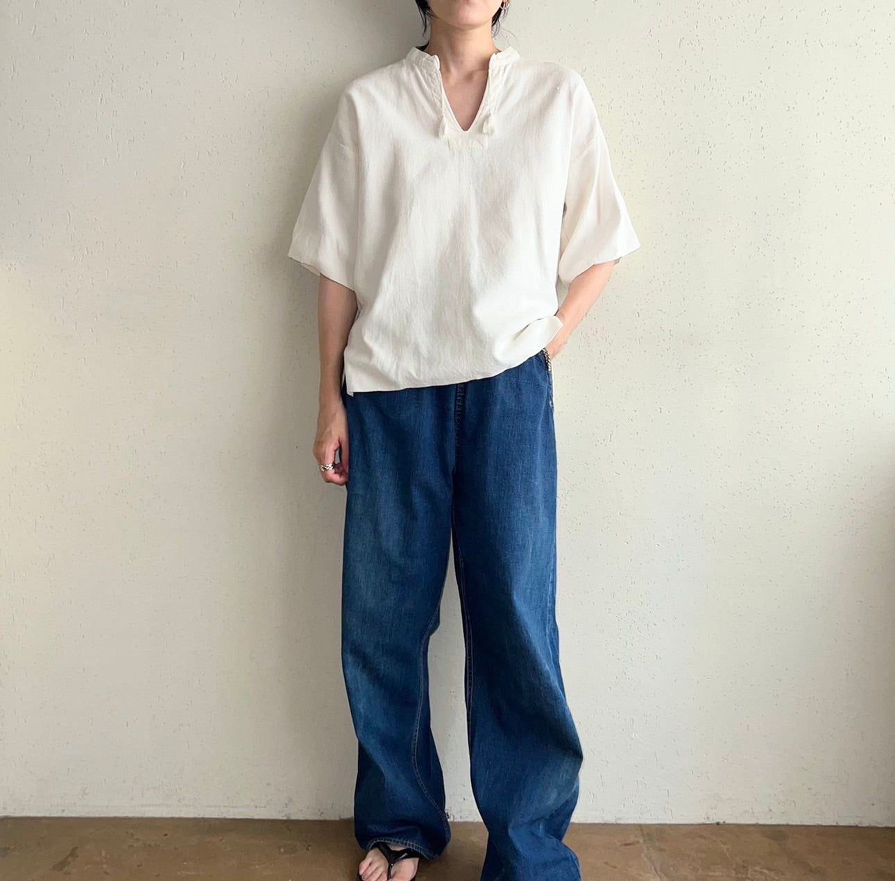 70s Woven Cotton Tunic