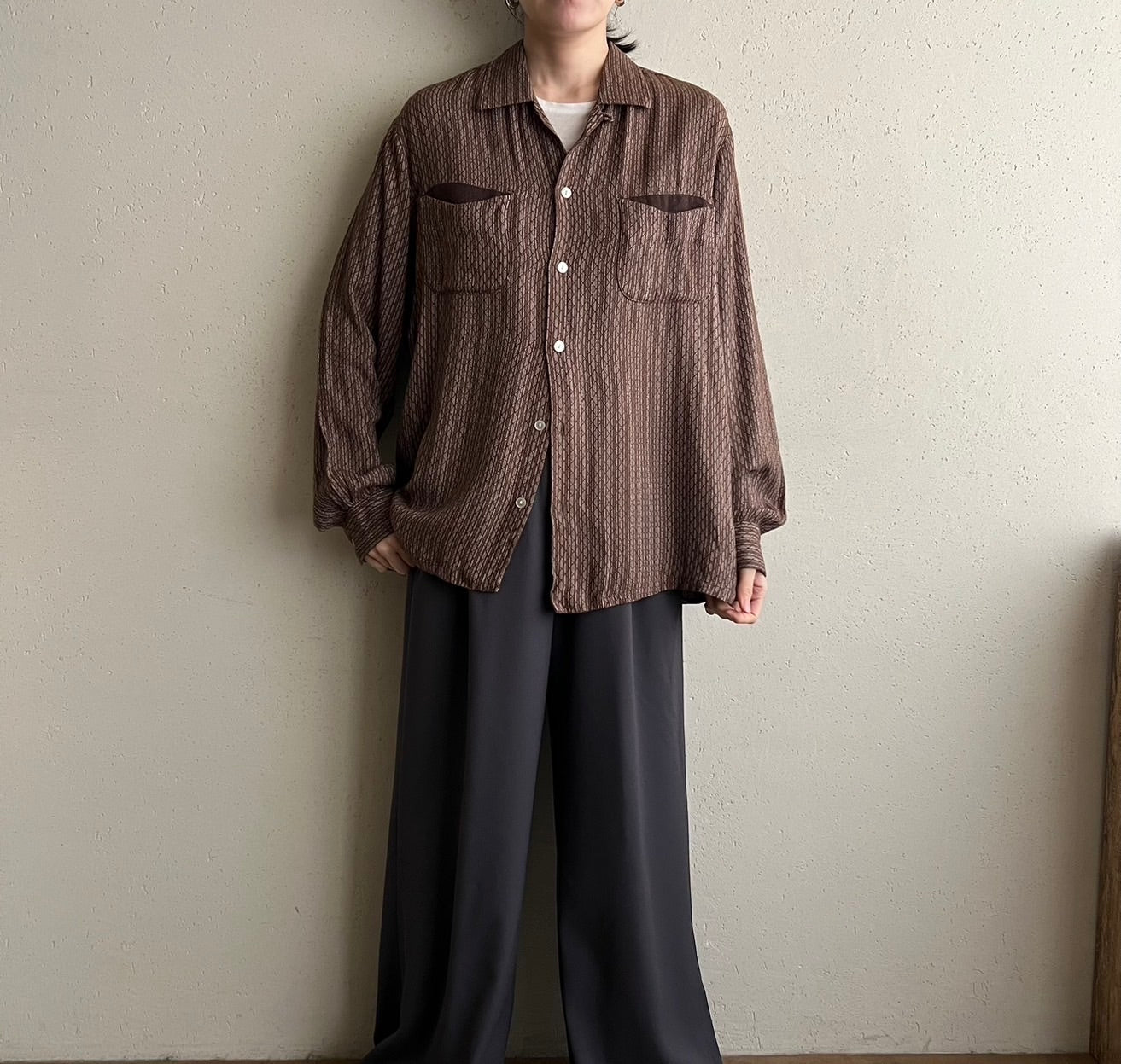 60s "SPIRE" Pattern shirt
