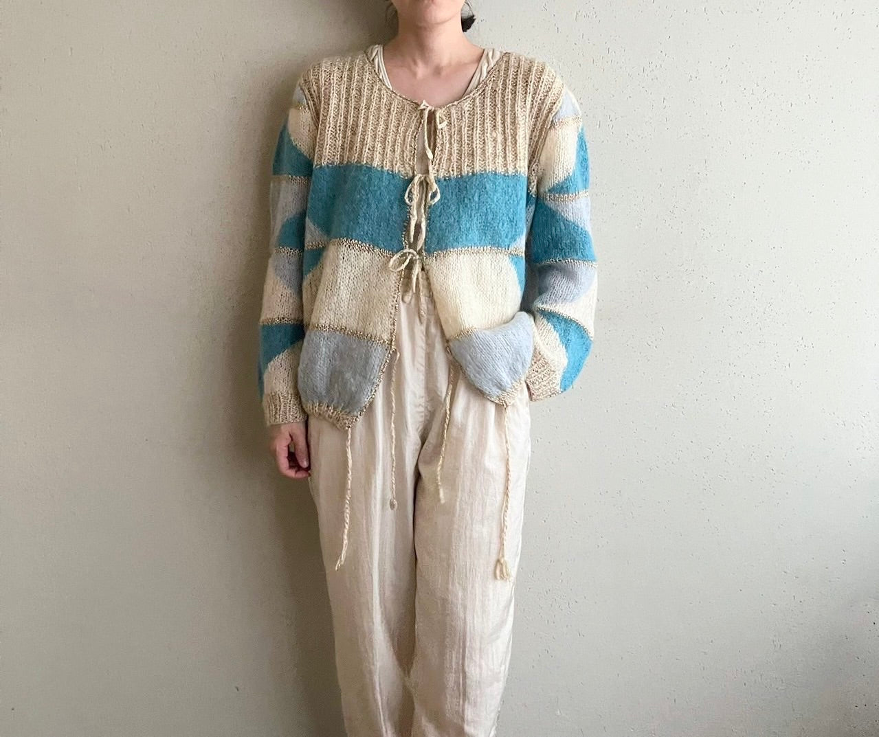 80s Design Knit Cardigan