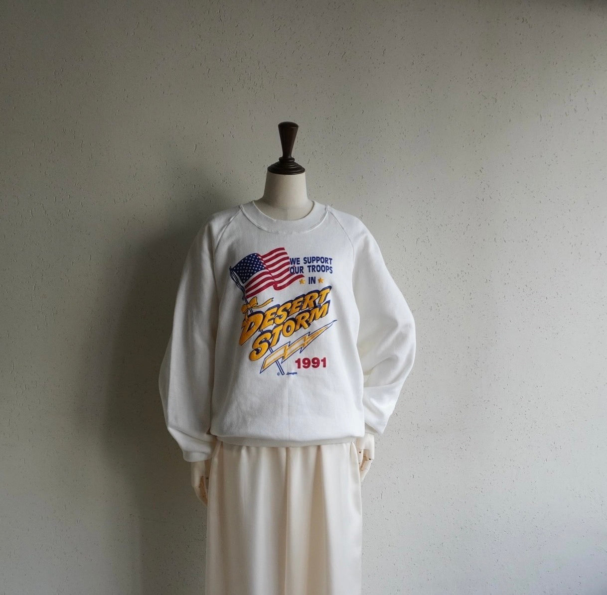 90s Printed Sweater Made in USA