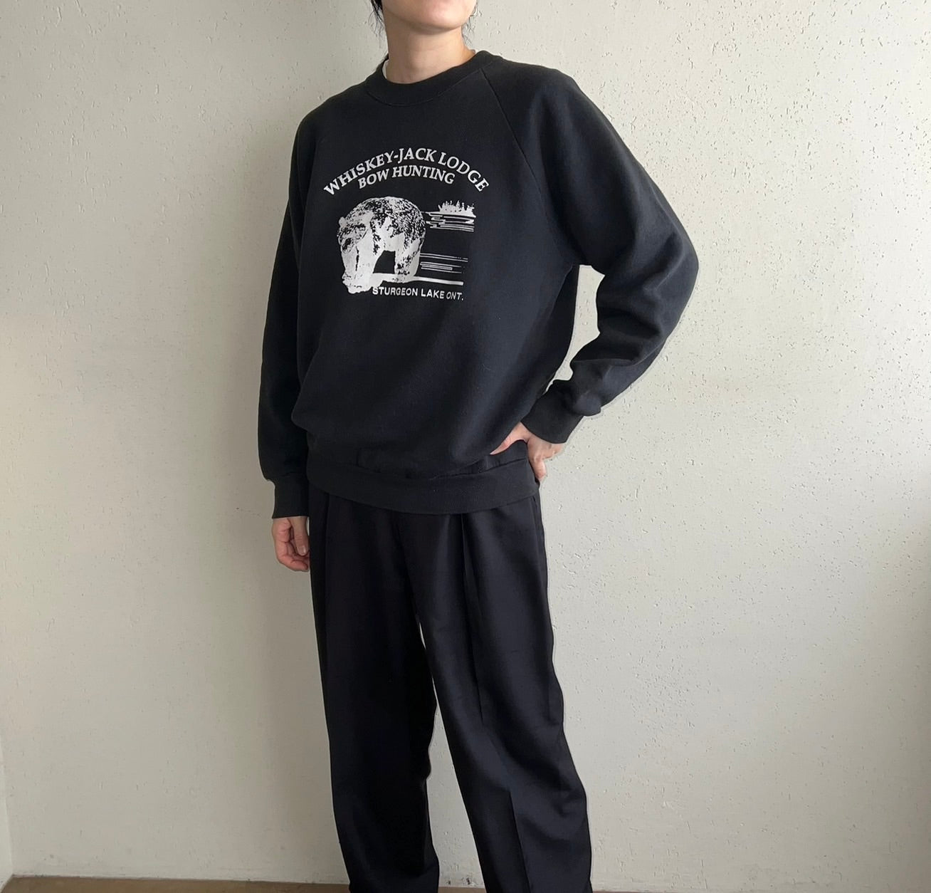 90s Printed Sweater Made in USA