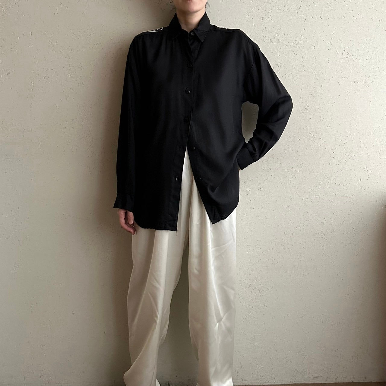 90s Rayon Design Shirt Made in USA