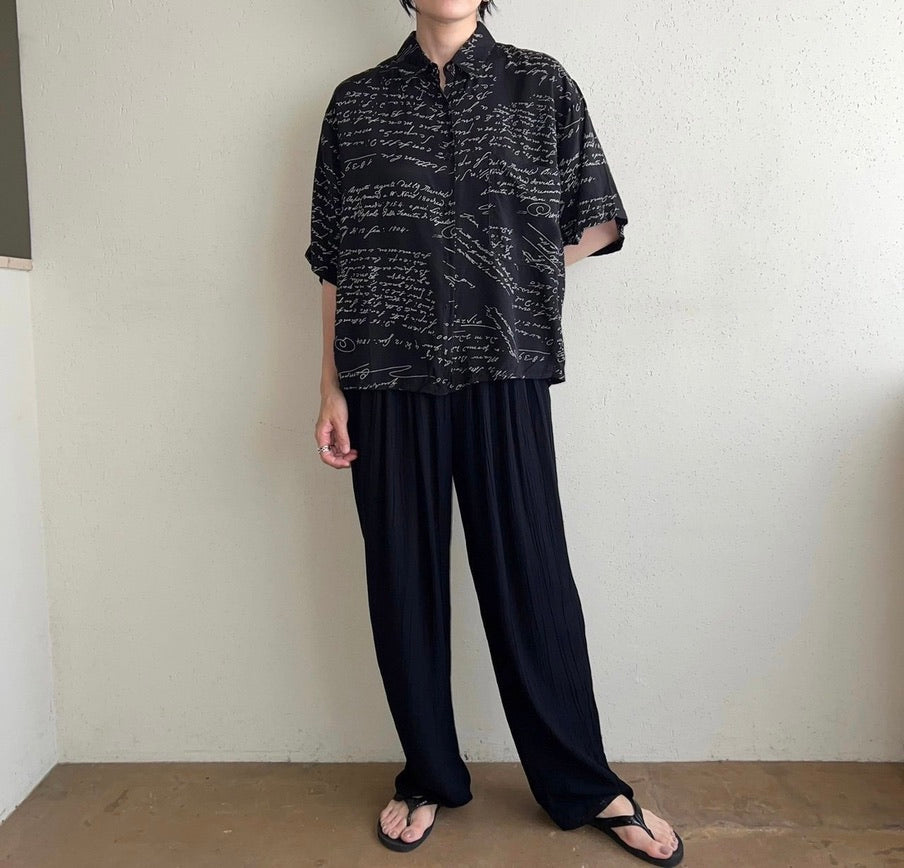 90s Printed Rayon Shirt
