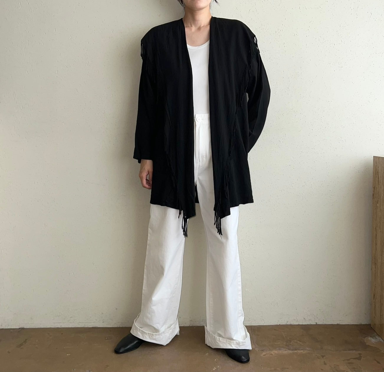 90s Fringe Robe Made in USA