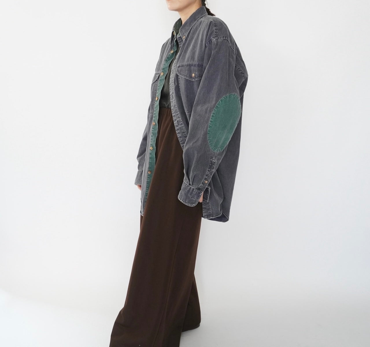 90s Two Tone Cotton Shirt