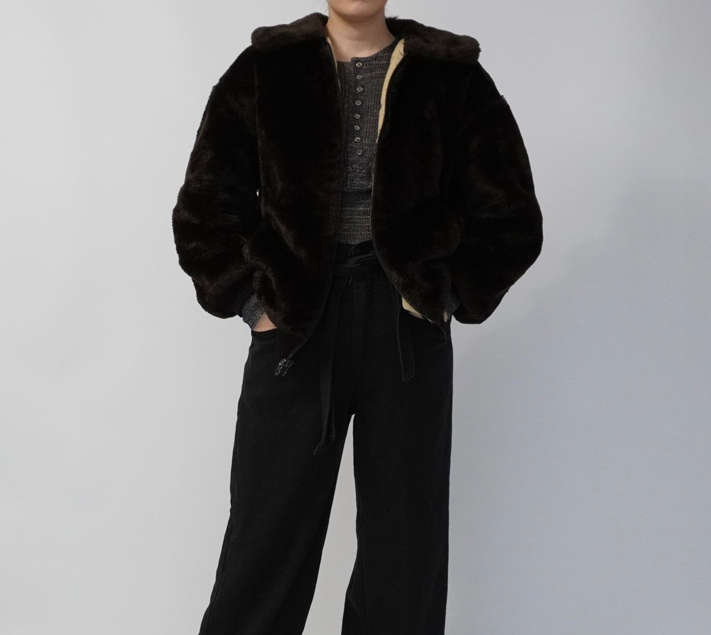 70s Fur Reversible Jacket