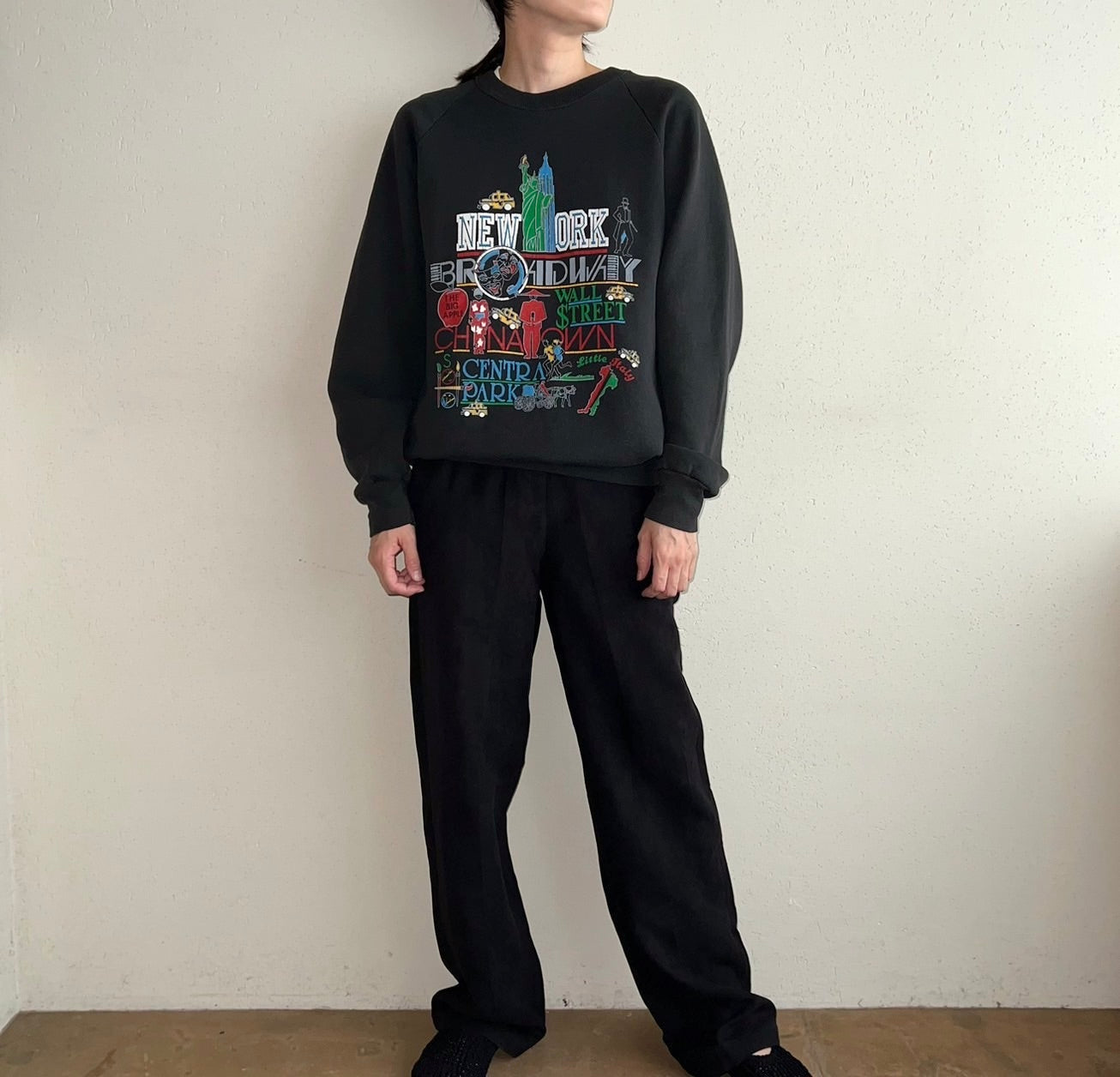 90s Printed Sweater Made in USA
