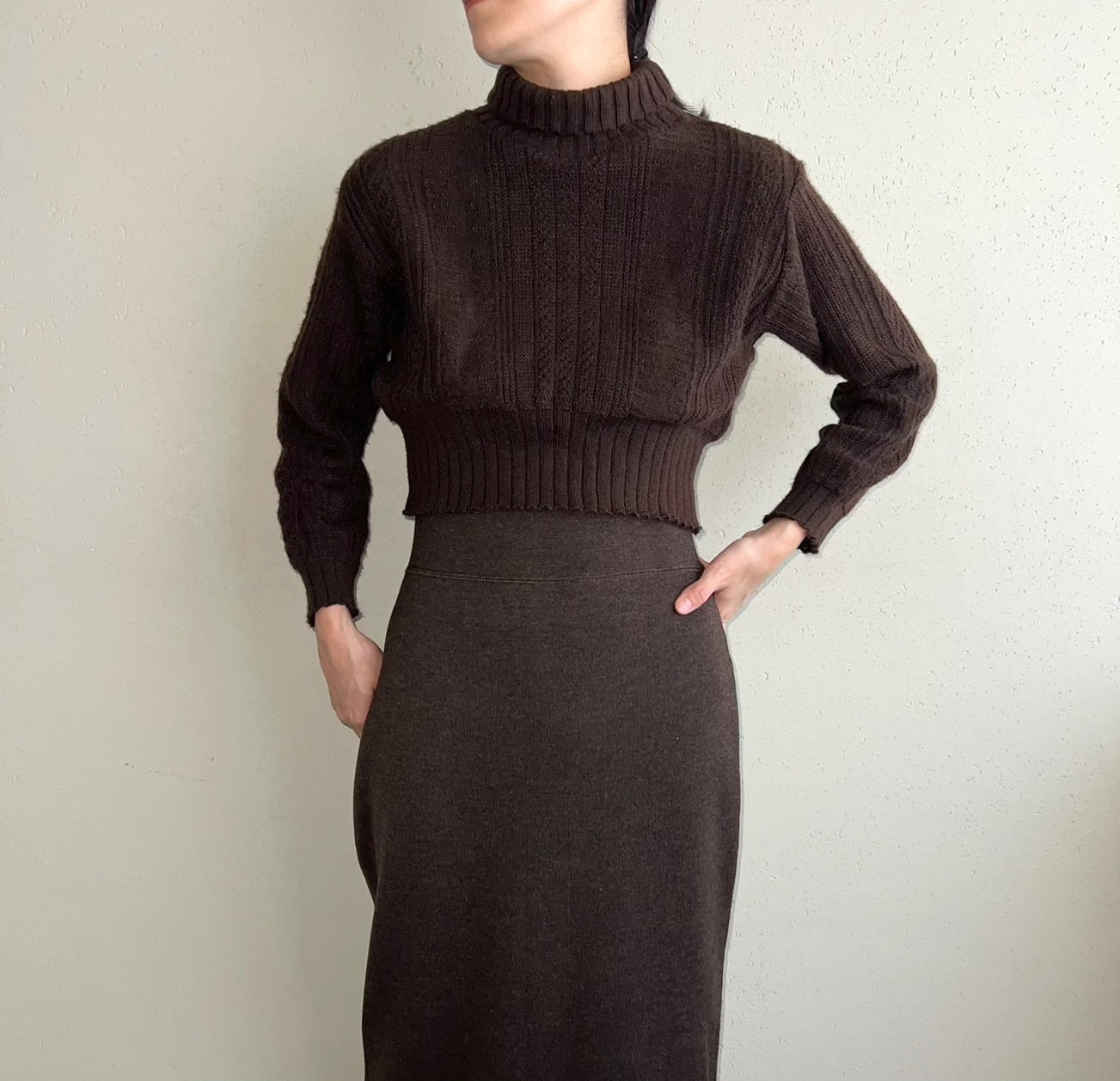 90s Cropped Knit Made in Italy