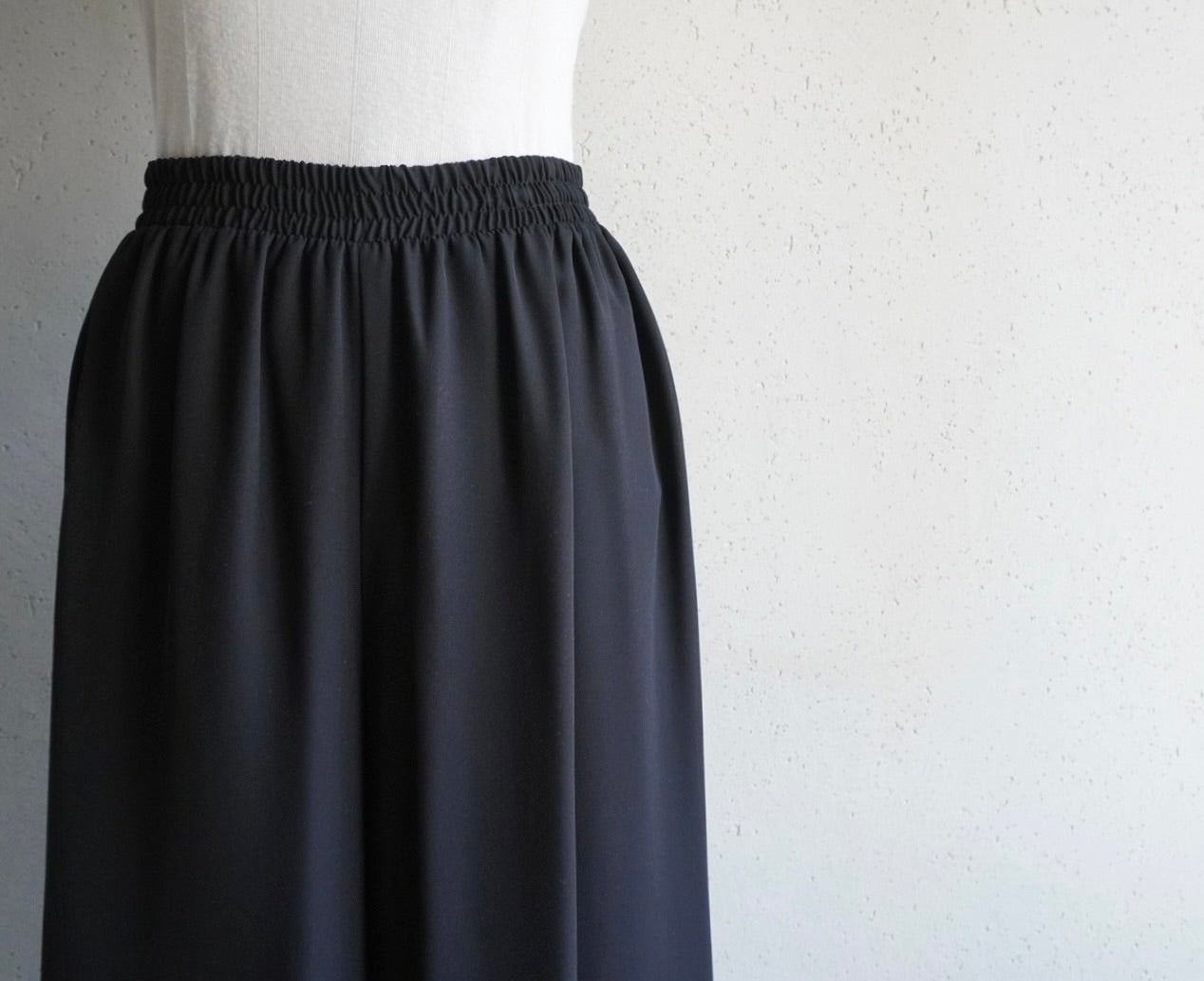 90s Black Wide Pants Made in USA