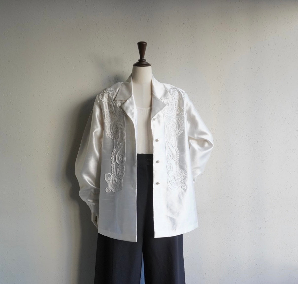90s Cord Lace Shirt, Jacket