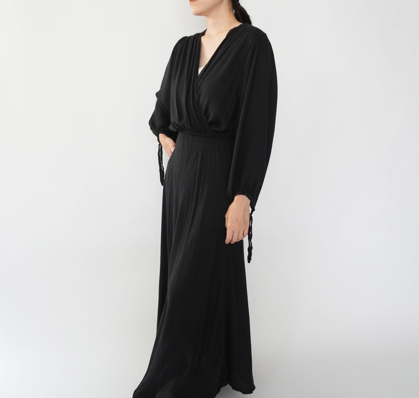 90s EURO Design Black Dress