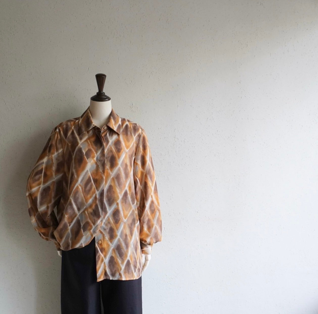 90s Printed Sheer Shirt Made in Italy