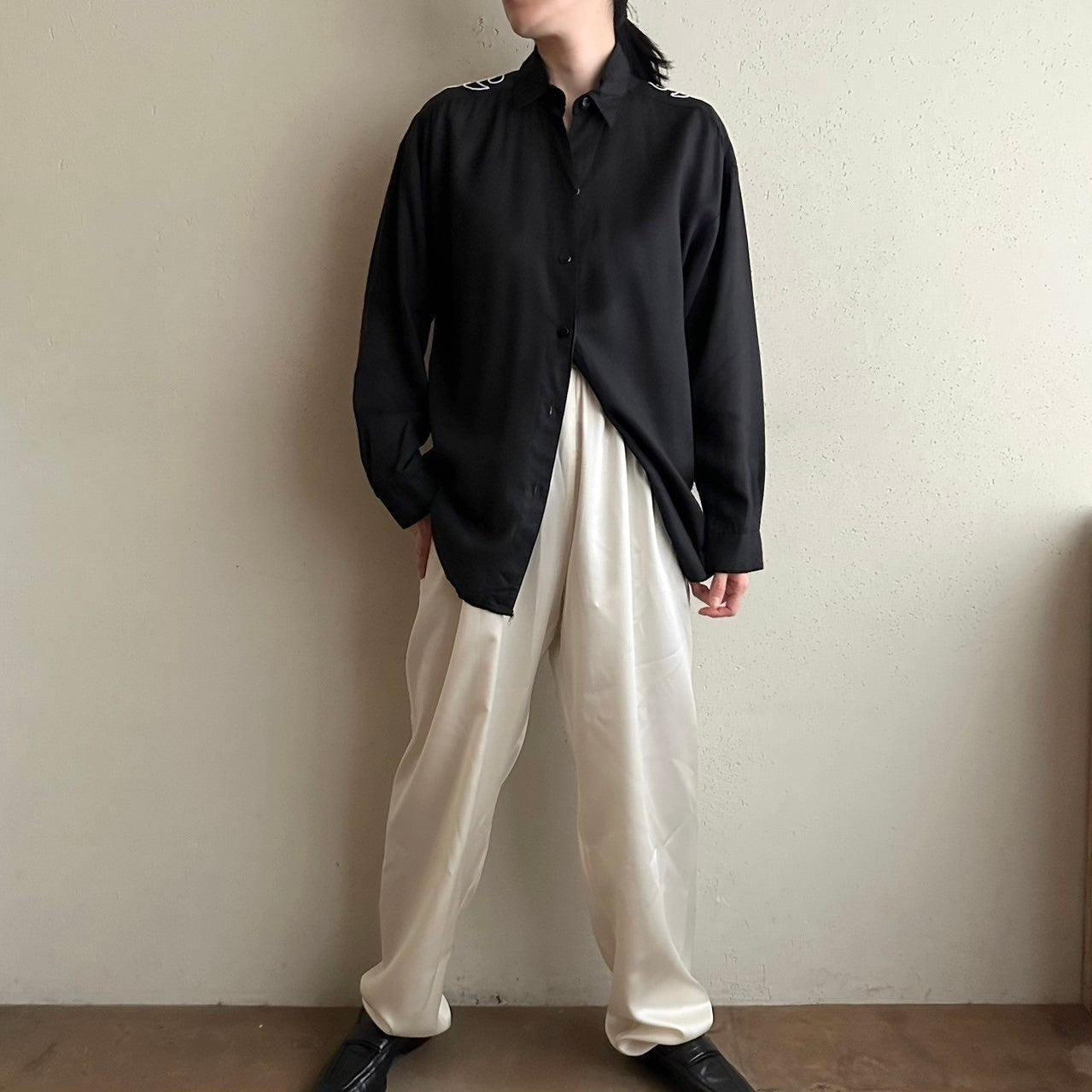 90s Rayon Design Shirt Made in USA