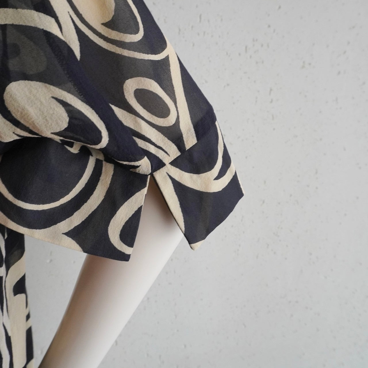 90s Printed Sheer Shirt Made in Italy