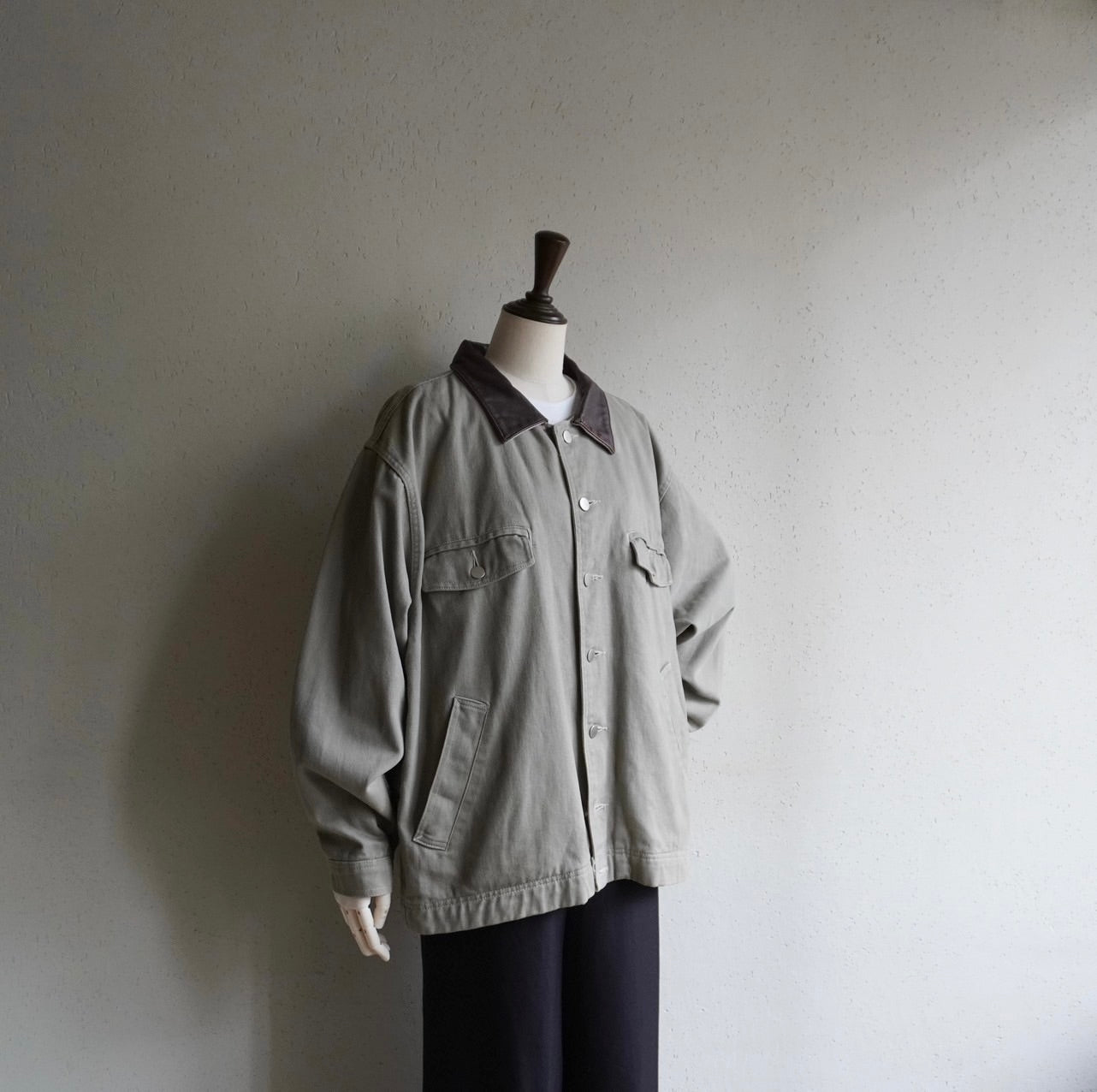 90s Leather Collar Jacket