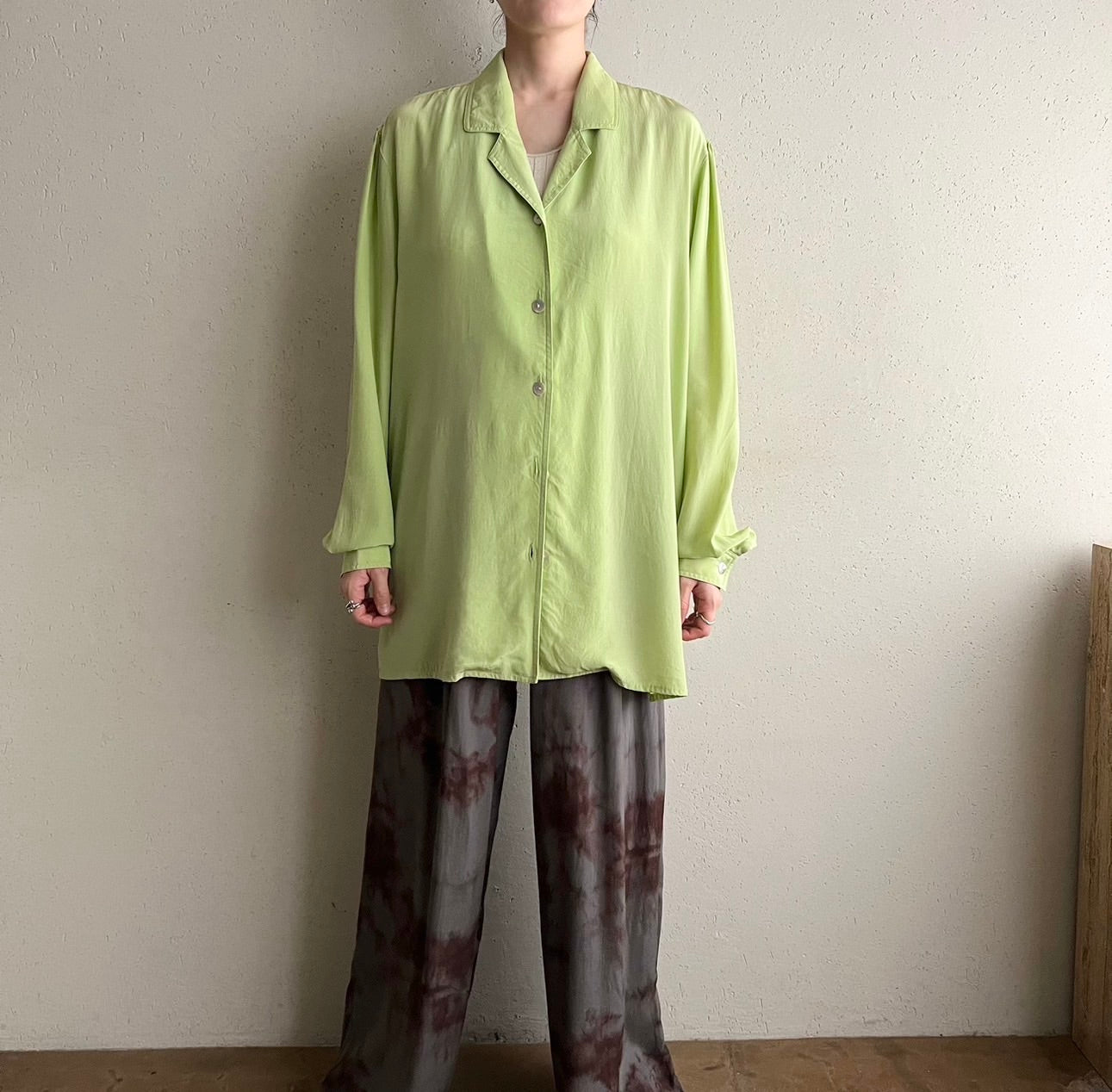 90s Design Silk Shirt