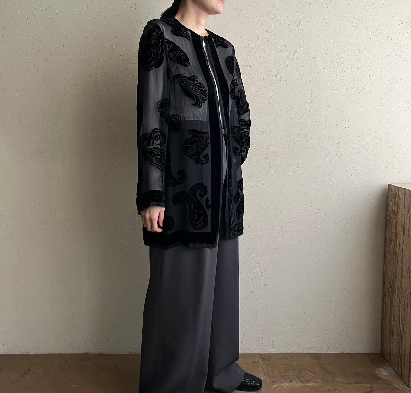 90s Sheer Design Robe