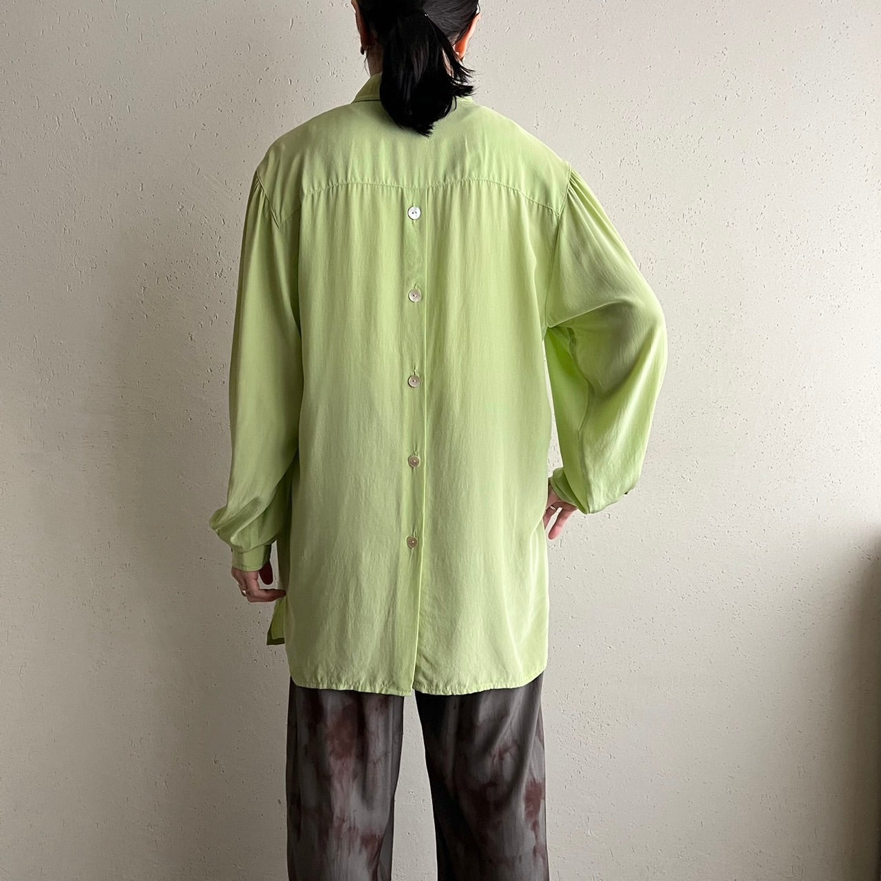 90s Design Silk Shirt