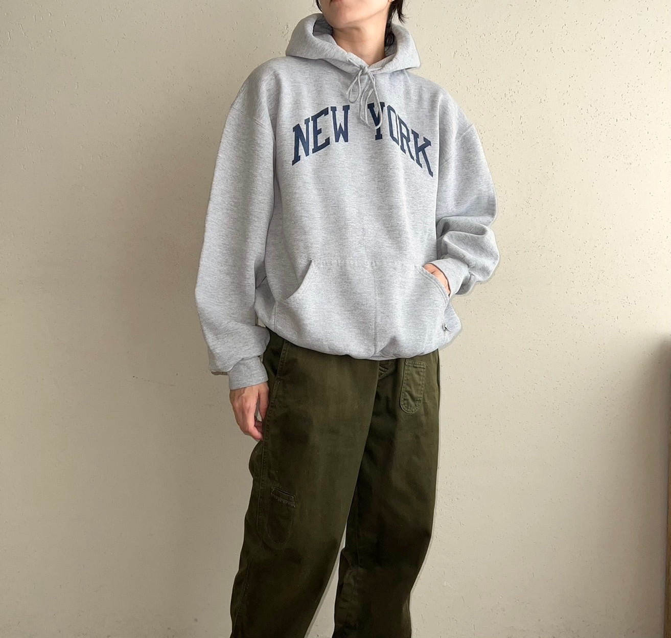 90s Hooded Sweater Made in USA