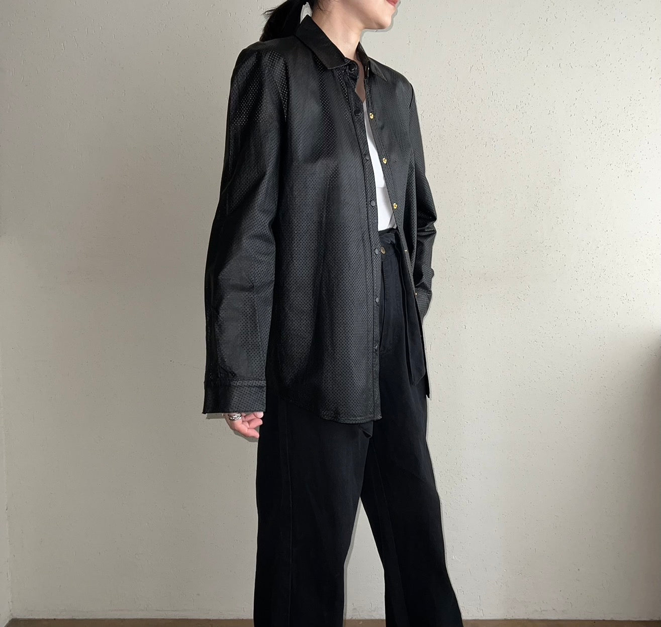 90s Leather Shirt