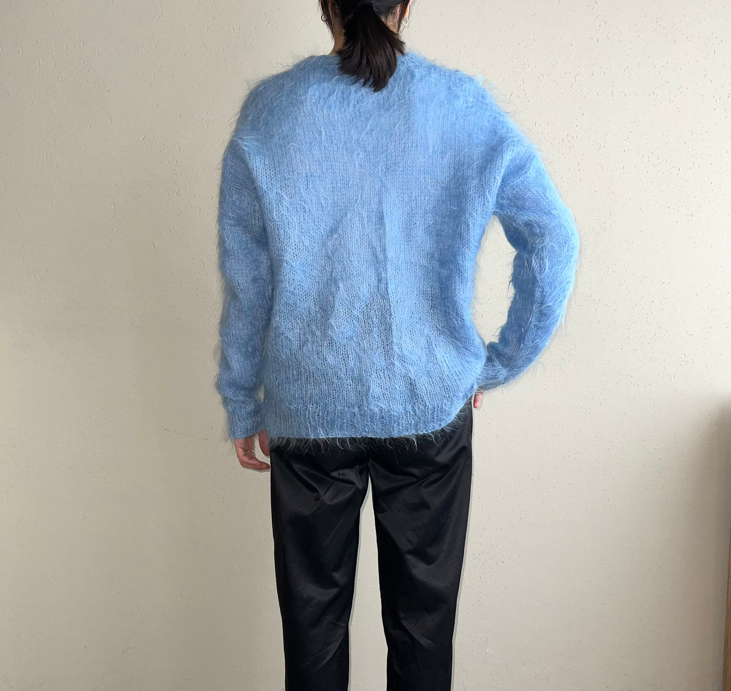 80s Light Blue Knit