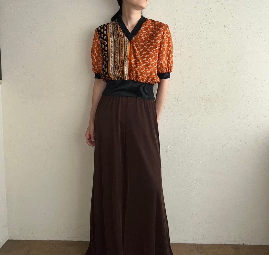 80s Printed Top