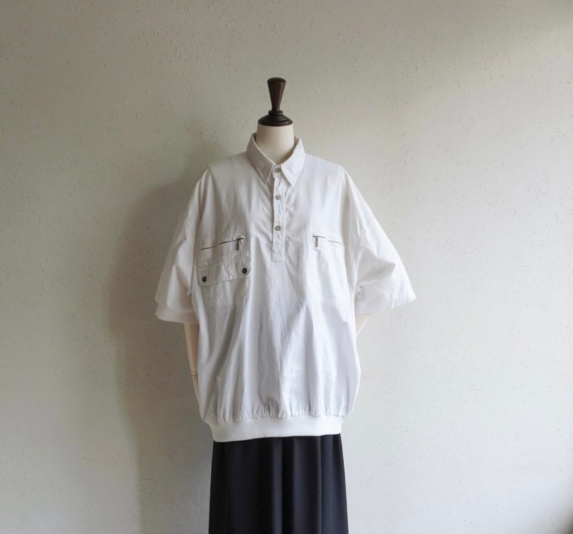 90s EURO Zip Design Top