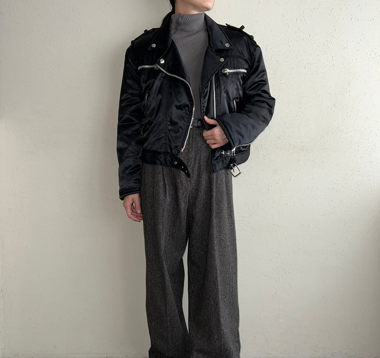 90s Nylon Riders Jacket Made in Italy
