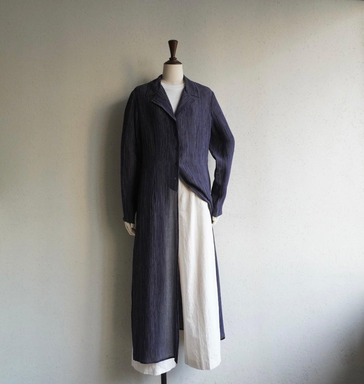 90s Silk Long Shirt