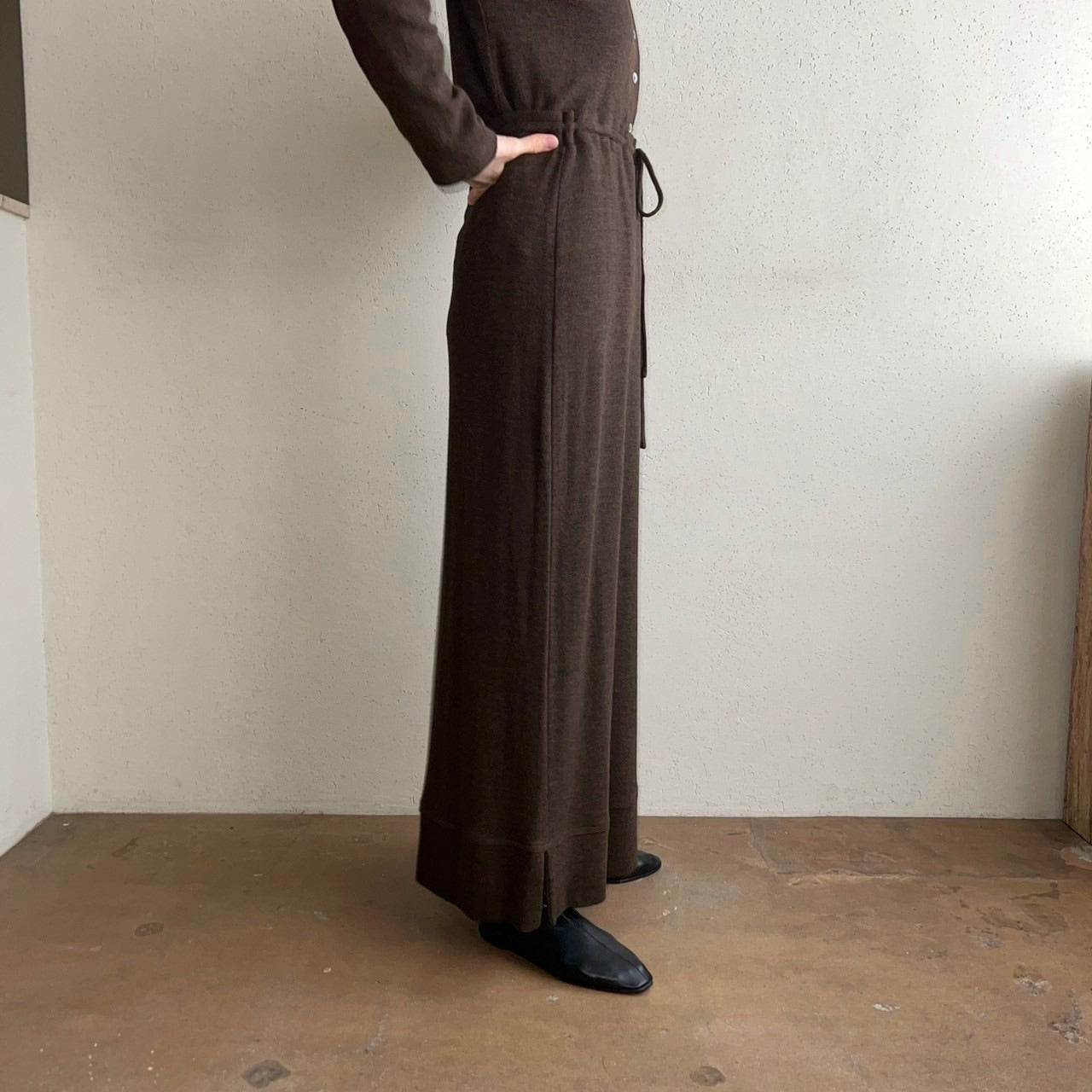 90s Brown Rayon Two-Piece Made in USA