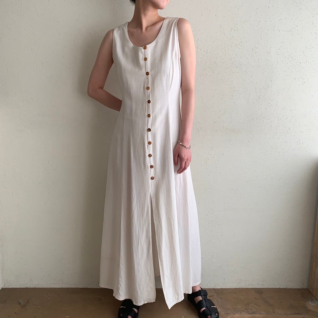 90s Back Lace up Dress Made in Italy