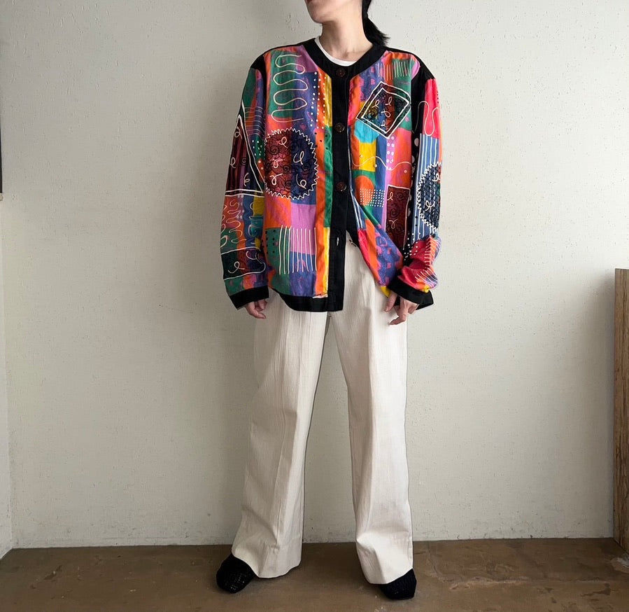 80s Cotton Design Jacket Made in USA
