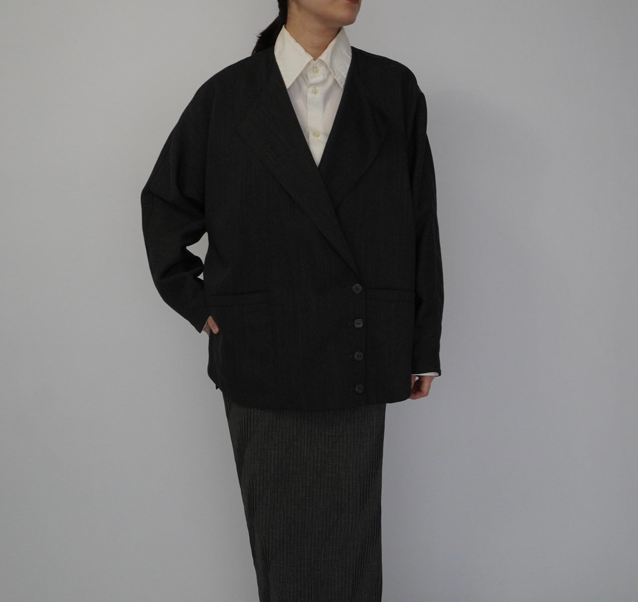90s Design Wool Light Jacket